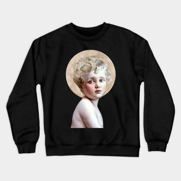 The Light of the World (Digitally restored and modified, transparent background) Crewneck Sweatshirt by Brasilia Catholic